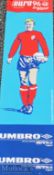 Euro 96 Large ‘Welcome to Sheffield’ Plastic Banner with Bobby Moore iconography^ as placed