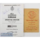 Birmingham& Solihull RFC Signed Dinner Menu date 1991