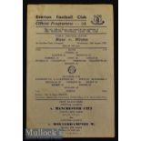 1953/54 Everton Public Practice Match Blues v Whites Football Programme date 12 August single sheet^