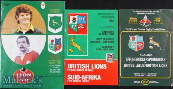 1980 British Lions in South Africa Rugby Test Programmes (3): Always harder to source than their New