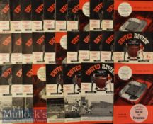 1964/65 Manchester United Home Football Programmes including Nos 1-30^ No 29 cancelled^ condition