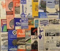 1957/58 Everton Away Football Programmes includes Liverpool (floodlit)^ Sunderland^ Nottingham