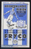 1936/7 Brighton & Hove Albion v Bournemouth Football Programme dated 13th February^ has slight