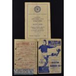 1946/47 Lancashire Cup Everton v Blackburn Rovers Football Programme date 2 Oct^ Liverpool Senior
