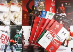 Wales Test Rugby Programmes 2005-2020 (22): Good range of the large recent issues^ home (15) and