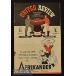 1946/47 Manchester United v Blackburn Rovers Football Programme date 19 Apr^ one staple missing^