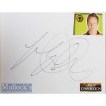 Autograph Album containing over 40 football autographs including Paul Ince^ Shaun Newton^ Paul