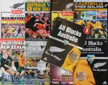 1990-2005 Australia/New Zealand Rugby Programmes E (8): New Zealand v Aus 2nd test 1990 and the