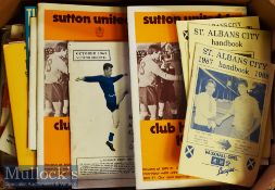 1970s Onwards Football Handbooks mainly Non League^ approximately 70 different issues with a small