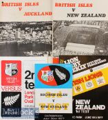1977 British Lions in New Zealand Test etc Rugby Programmes (5): All four tests on the weather