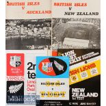 1977 British Lions in New Zealand Test etc Rugby Programmes (5): All four tests on the weather