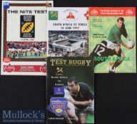 South Africa v the S Pacific Lands Rugby Programmes (4): v Western Samoa 1995^ build-up to RWC