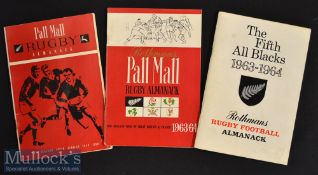 1960/1963-4 Rothmans Pall Mall Rugby Almanacs (2): The popular compact pre-tour guides - the New