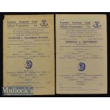 1955/56 (Liverpool Senior Cup) Everton v Southport and v Liverpool Football Programmes dates 23