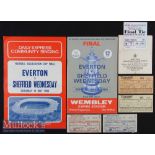 1966 FA Cup Final Everton v Sheffield Wednesday Football Programme and Match Ticket date 14 May^