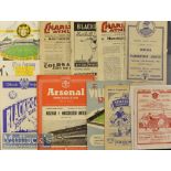 Selection of Manchester United 1950s Away Football Programmes to include 47/48 Wolverhampton