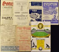 1947/48 Manchester United Away Football Programmes to include Liverpool^ Wolverhampton Wanderers^