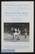 1979 Signed FA Cup Final Eve of The Final Rally programme date 11 May signed by the officials