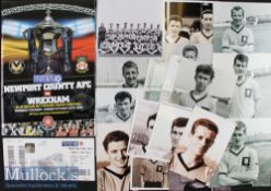 22x Black and White 1961/62 Newport County Photographs including team and portrait scenes^ plus 2013