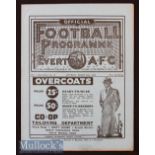 1935/6 Everton v Grimsby Town Football Programme dated 28th March^ in excellent condition with no