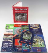 Billy Boston Signed Book together with Rugby League Final Programmes