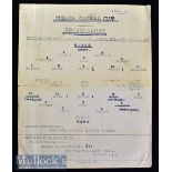 1960/61 Chelsea Public Practice Match football programme Blues v Reds date 15 Aug at Stamford
