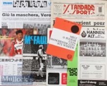 Selection of Manchester City Away Football Programmes to include 1967 Standard Liege (newspaper)^