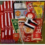 Selection of 1970s/80s Manchester United Pennants and Scarves to include Admiral Scarf^ Man Utd