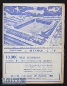 1938/9 Everton v Stoke City Football Programme dated 1st April in excellent condition^ no writing.