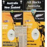 1974-2005 Australia/New Zealand Rugby Test Programmes (4): The 1st and 3rd Tests from Brisbane &