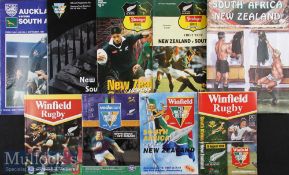 South Africa/New Zealand Rugby Programme Selection A (9): Five in South Africa^ the Tri Nations of