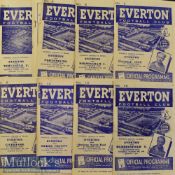 1948/49 Everton Home Football Programmes to include Bolton Wanderers^ Sunderland^ Sheffield Utd^