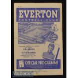1947/48 Liverpool Senior County Cup Final Everton v Liverpool Football Programme date 3 May^