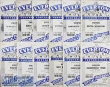 1950/51 Everton Home Football Programmes to include Huddersfield Town^ Middlesbrough^ West