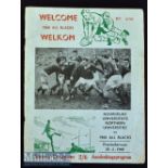 1960 New Zealand All Blacks to South Africa Rugby Programme: From the game against the Northern