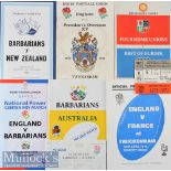 1967-1992 Specials at Twickers Rugby Programmes etc (7): Barbarians v New Zealand 1967; good clean