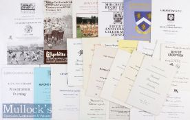 Annual Rugby Dinner Menus etc (26): One Scottish^ one English and the rest Welsh^ Club or District