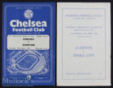 1960/61 FA Youth Cup Semi Final Everton v Stoke City Football Programme date 19 Apr together with FA