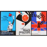 1968^ 70 & 72 France v England Rugby Programmes (3): France won or shared title for the first two