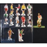 12x Card Cut Out Footballers including David Sadler^ Eddie McCredie^ Pat Stanton^ Pat Jennings^