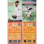 Quartet of Playfair Rugby Annuals (4): Issues of this popular compact annual for 1959-60^ 1962-63^