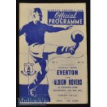 1946/47 Everton v Albion Rovers Football Programme date 23 Oct^ F/G overall