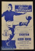 1946/47 Everton v Albion Rovers Football Programme date 23 Oct^ F/G overall