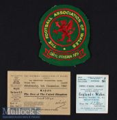 1951 Wales v The Rest of The United Kingdom Football Match Ticket date 5th Dec at Cardiff^ in G