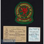 1951 Wales v The Rest of The United Kingdom Football Match Ticket date 5th Dec at Cardiff^ in G