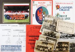 Rare 1932 ‘Sympathy’ Card & Llandovery/Brecon College Selection and various early real photograph