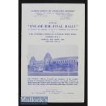 1965 FA Cup Final Eve of The Final Rally Programme date 30 Apr at The Assembly Room^ St. Pancras