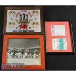 Collection of Welsh Photographs etc (3): Pair of stand tickets for Wales v New Zealand 1974 and