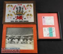 Collection of Welsh Photographs etc (3): Pair of stand tickets for Wales v New Zealand 1974 and