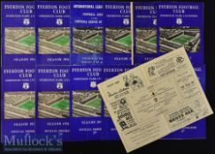 1951/52 Everton Home Football Programmes to include 10x League^ plus Blackpool (Fr)^ Liverpool (